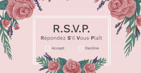 Rsvp Meaning In Marriage Card What Does Rsvp Mean On An Invitation