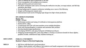 Rtl Design Engineer Resume Rtl Design Engineer Resume Samples Velvet Jobs