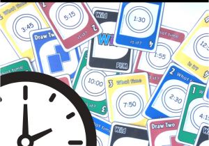 Rules Of Uno Blank Card Telling the Time Card Game Digital and Analog Clocks In 2020
