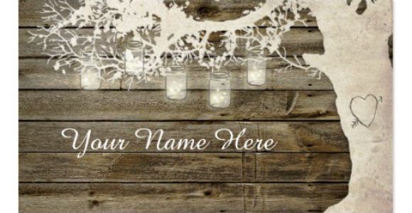 Rustic Business Card Template Free Mason Jar String Lights Rustic Tree Place Card Business