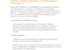 Saas Contract Template Saas software as A Service Client License 3 Easy Steps