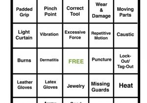 Safety Bingo Template Hand Safety Bingo Game
