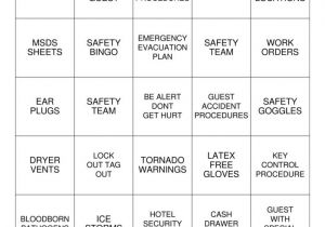 Safety Bingo Template Safety Bingo 2 Bingo Cards to Download Print and Customize