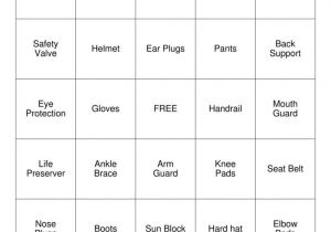 Safety Bingo Template Safety Bingo Cards to Download Print and Customize
