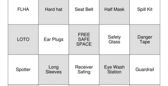 Safety Bingo Template Safety Bingo Cards to Download Print and Customize