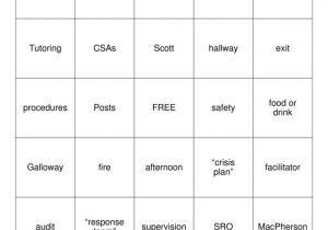 Safety Bingo Template School Safety Bingo Cards to Download Print and Customize