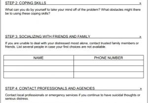 Safety Plan Suicidal Ideation Template Safety Plan Suicidal Ideation Template Gallery Templates
