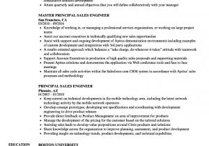 Sales Engineer Resume Principal Sales Engineer Resume Samples Velvet Jobs