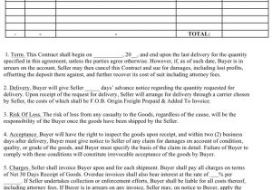 Sales Of Goods Contract Template Sales Contract Template Template Free Download Speedy