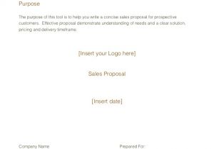 Sales Proposal Template Doc Sales Proposal Template