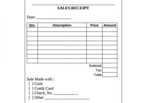 Sales Receipt Template Pdf Sales Receipt Template 10 Download Free Documents In