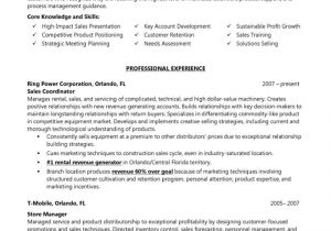 Sales Resume Samples Technical Machinery and Device Sales Manager Resume