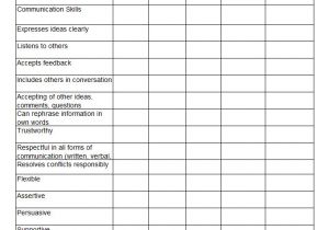 Sales Skills assessment Template Skills Inventory Template 6 Free Word Excel Pdf