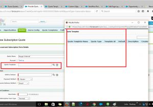 Salesforce Sandbox Template Apex Unable to Retrieve Quote Templates and Products
