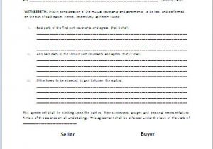 Salesman Contract Template Free Printable Sale Contract form Generic