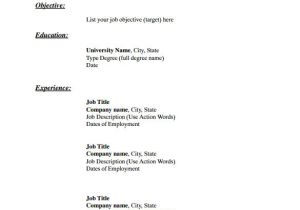 Sample Blank Resume 46 Blank Resume Templates Doc Pdf Free Premium