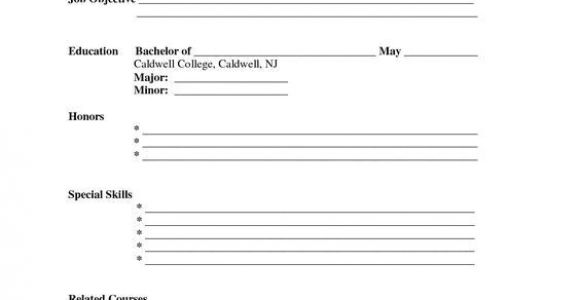 Sample Blank Resume forms to Print Free Printable Blank Resume forms Career Termplate Builder