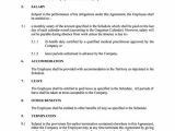Sample Contract Of Employment Template Ireland Expatriate Contract Of Employment