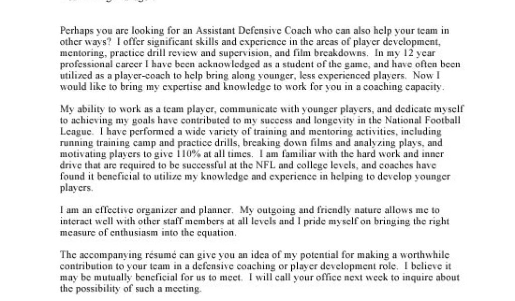 Sample Cover Letter for Basketball Coaching Position Cover Letter for ...