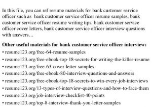 Sample Cover Letter for Customer Service Officer Cover Letter for Customer Service Officer