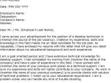 Sample Cover Letter for Desktop Support Technician Cover Letter It Support Experience Resumes