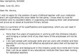 Sample Cover Letter for Early Childhood Educator Essay About National Service Scheme Washington Writing