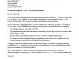 Sample Cover Letter for Finance and Administration Manager Financial Analyst Cover Letter Sample Monster Com