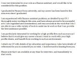 Sample Cover Letter for Finance assistant Position Finance assistant Cover Letter Example Learnist org