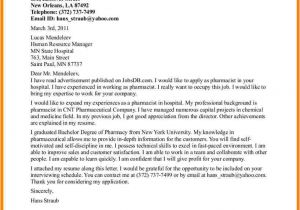 Sample Cover Letter for Pharmacy Technician Job Pharmacy Internship Cover Letter Cover Letter Samples
