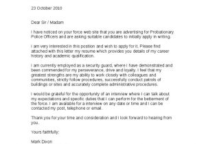 Sample Cover Letter for Police Officer with No Experience Police Officer Cover Letter Example Cover Letter