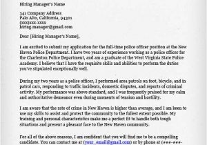 Sample Cover Letter for Police Officer with No Experience Police Officer Cover Letter Writing Guide Resume Genius