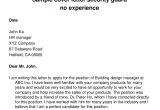 Sample Cover Letter for Security Guard with No Experience Sample Cover Letter Security Guard No Experience