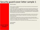 Sample Cover Letter for Security Guard with No Experience Security Guard Cover Letter
