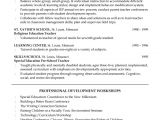 Sample Education Resume Special Education Teaching Resume Example