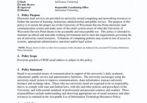 Sample Email Archive Policy Template 9 It Policy Templates Free Pdf Doc format Download