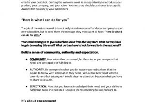 Sample Email Campaign Templates Indoctrination Email Marketing Campaign Sample