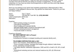 Sample Email to Send Resume to Recruiter 5 How to Write A Mail to Recruiter Sample Lease Template