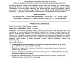 Sample Engineering Resume Resume Example Industrial Engineering Careerperfect Com