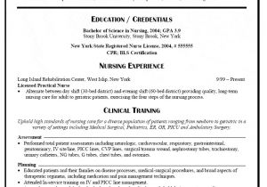 Sample Graduate Nurse Resume Graduate Nurse Resume
