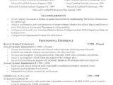 Sample It Resume Information Technology Resume Example Sample It Support
