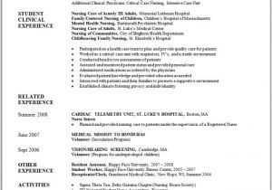 Sample New Grad Nursing Resume Sample Nursing Resume New Graduate Nurse Nursing and