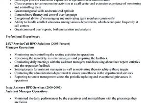 Sample Objectives In Resume for Call Center Call Center Resume for Professional with Relevant