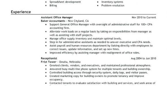 Sample Objectives In Resume for Office Staff Sample Resume for Office assistant Position Foodcity Me