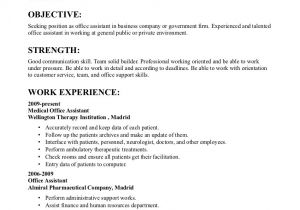 Sample Objectives In Resume for Office Staff Sample Resume Objectives for Office Staff Profesional