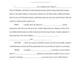 Sample Of A Last Will and Testament Template Sample California Last Will and Testament