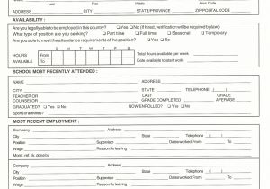 Sample Of Blank Resume for Job Application Free Printable Job Application forms Pdf 99 Job