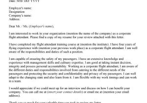Sample Of Cover Letter for Flight attendant Position Cover Letter for Flight attendant Resume Badak