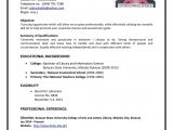 Sample Of Good Resume for Job Application Sample Of Good Resume for Job Application Letters Free