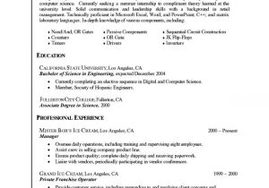 Sample Of Resume for College Students with No Experience Resume for Undergraduate College Student with No