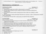 Sample Of Resume for Electrical Engineer Rvwrite Blog